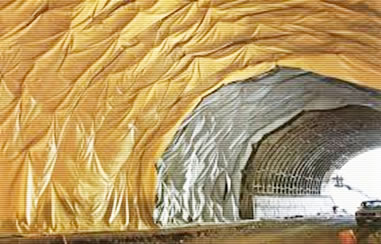 Revestimiento impermeable de túneles